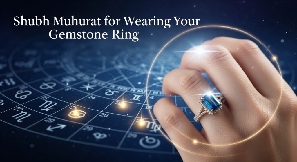 Shubh Muhurat to Wear Gemstone Rings for Positivity