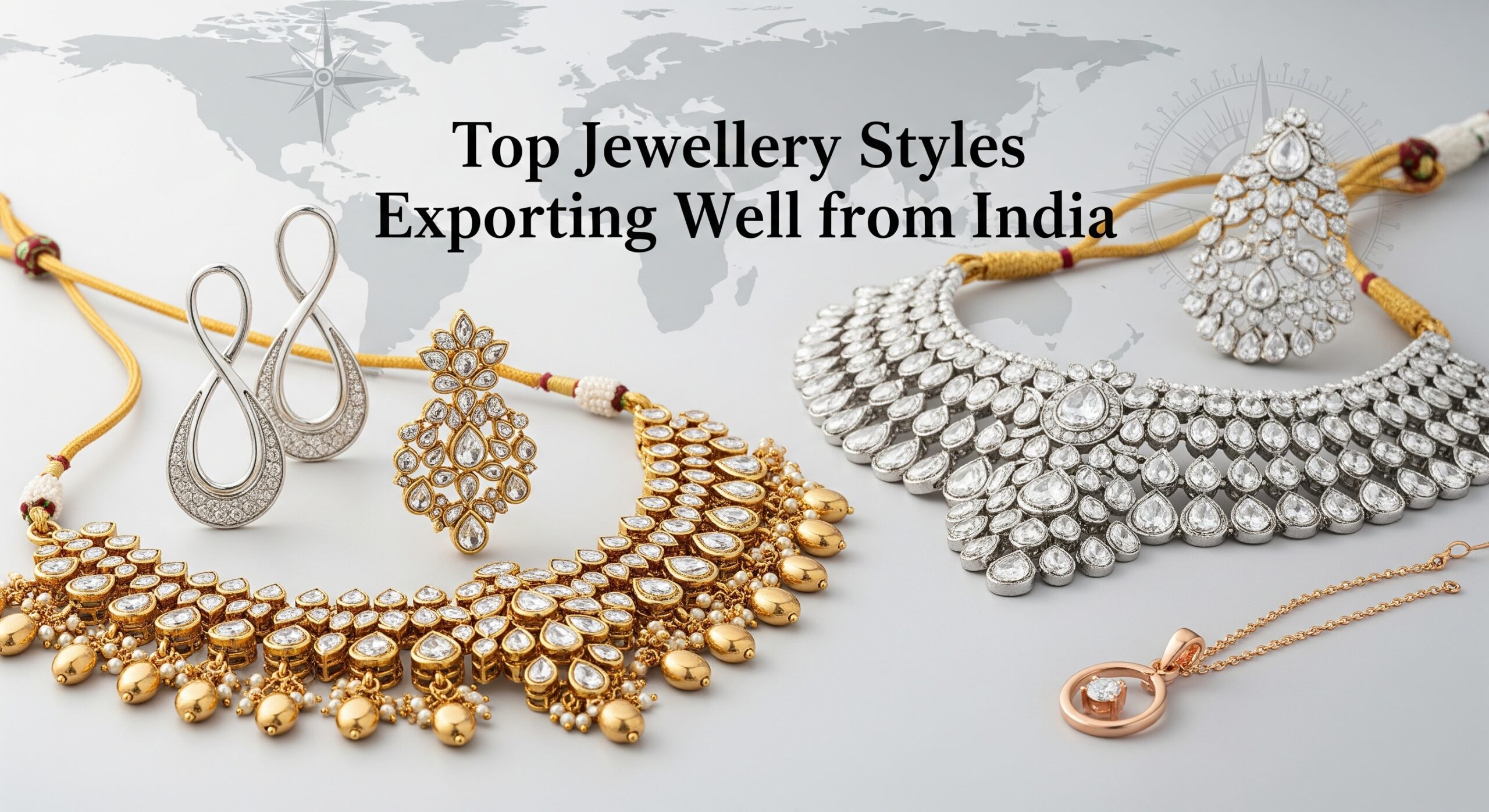 Explore the top jewellery styles India exports in 2025, from coloured gemstones to lab-grown diamonds, gold & silver jewellery. Crafted by Bhavya Gems & Jewels.