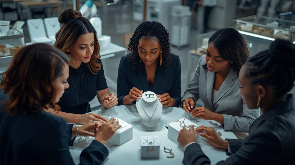 How Retailers Can Choose the Most Profitable Jewellery Categories for 2026, professional image with women, jewellery factory image
